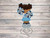 Cheerleader Paper Towel Holder Cover Applique/ Embroidery Design ***DIGITAL DOWNLOAD***