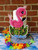 Flamingo Paper Towel Holder Cover Applique/ Embroidery Design ***DIGITAL DOWNLOAD***