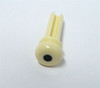 Plastic Acoustic Bass Bridge Pin - Cream