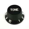 Strat Knob Tone - 18-spline Black