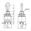 Mini Switch - Standard DPDT On-On-On