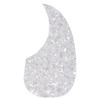Self-Adhesive Acoustic Teardrop Pickguard - Thin White Pearloid