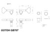 Gotoh GB707 - Bass Tuners - Individual Gold (choose side)