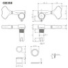 Gotoh GB350 - Res-o-lite Bass Tuners - Individual Chrome (choose side)