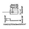 1-5/8" Heavy Duty Black Long Speaker Clamp