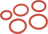 Tube Damper Rings - High Temperature Silicone, Red