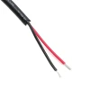 Electronics Wire - 22AWG Stranded, 2-conductor, 300V - Black/Red (by foot)