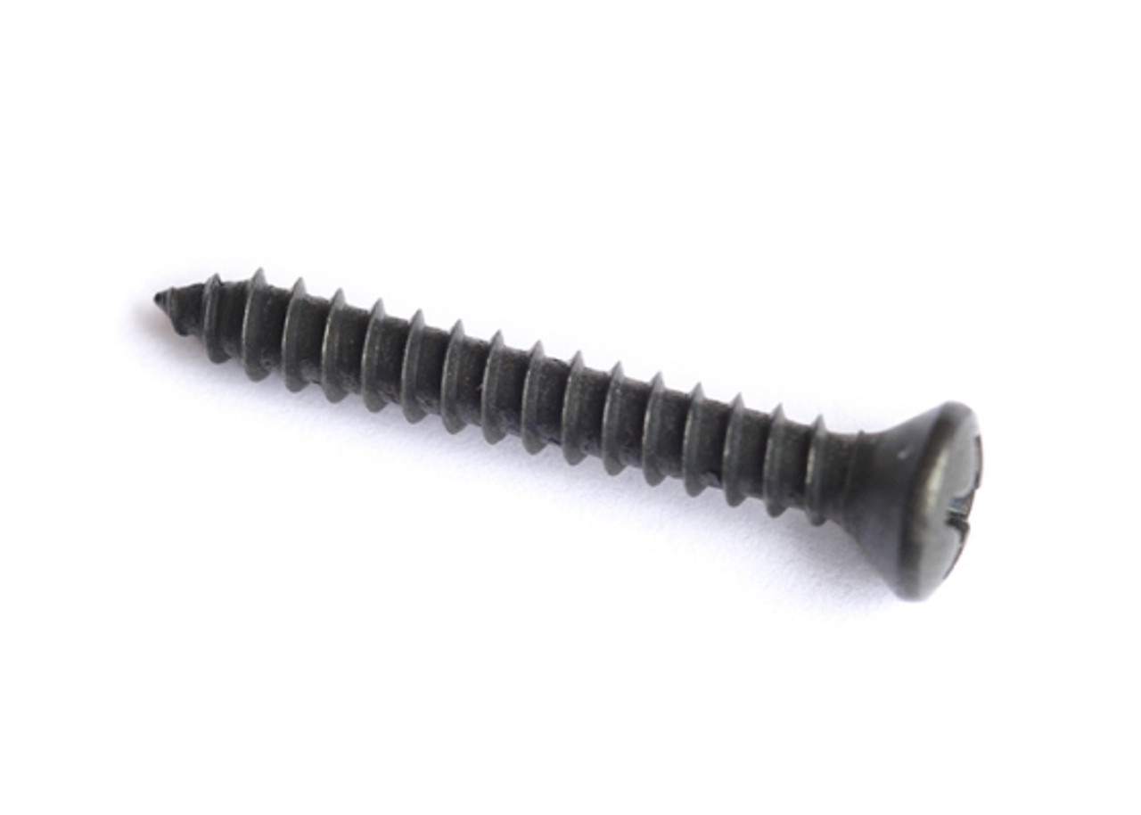 Strap Button Screws - #6x1.25", Phillips, Oval, Black