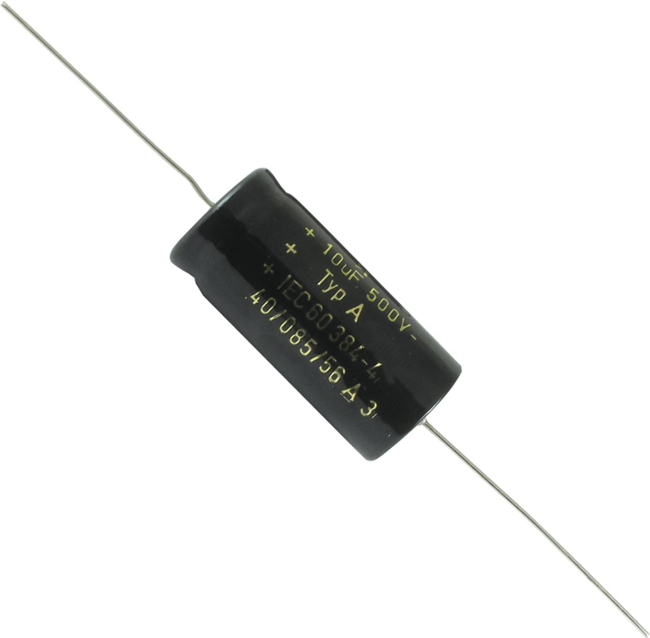F&T Capacitor - Electrolytic, Axial Lead, 22µF 500V