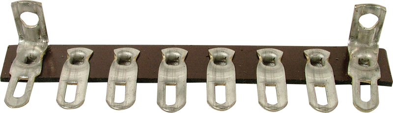 Terminal Strip - 8 Lug, 1st & 8th Lug Common, Horizontal