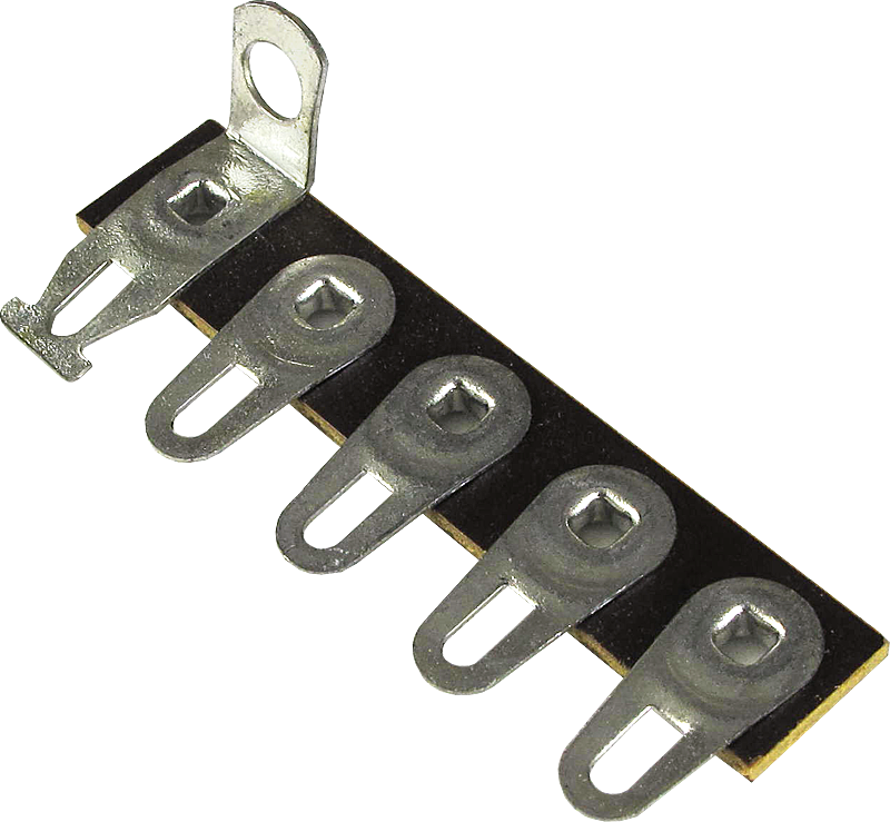 Terminal Strip - 5 Lug, 5th Lug Common, Horizontal