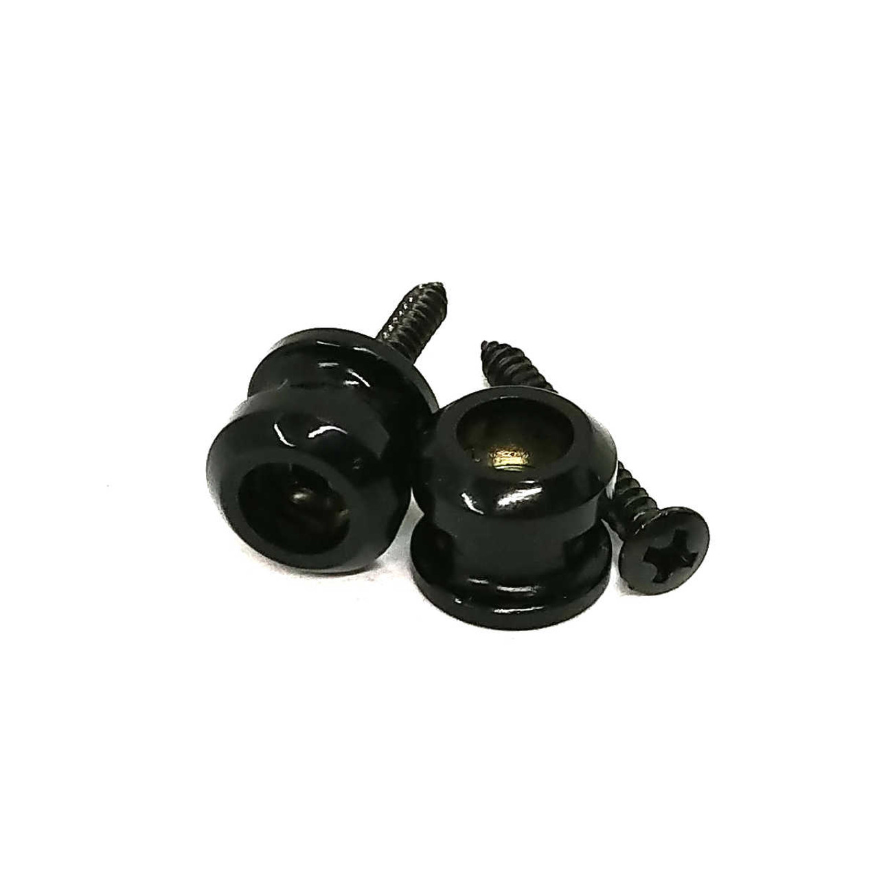 Schaller Style Strap Buttons - Black (pair)