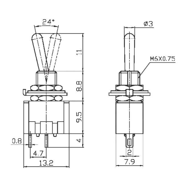 Generic - Mini Switch SPST On-Off
