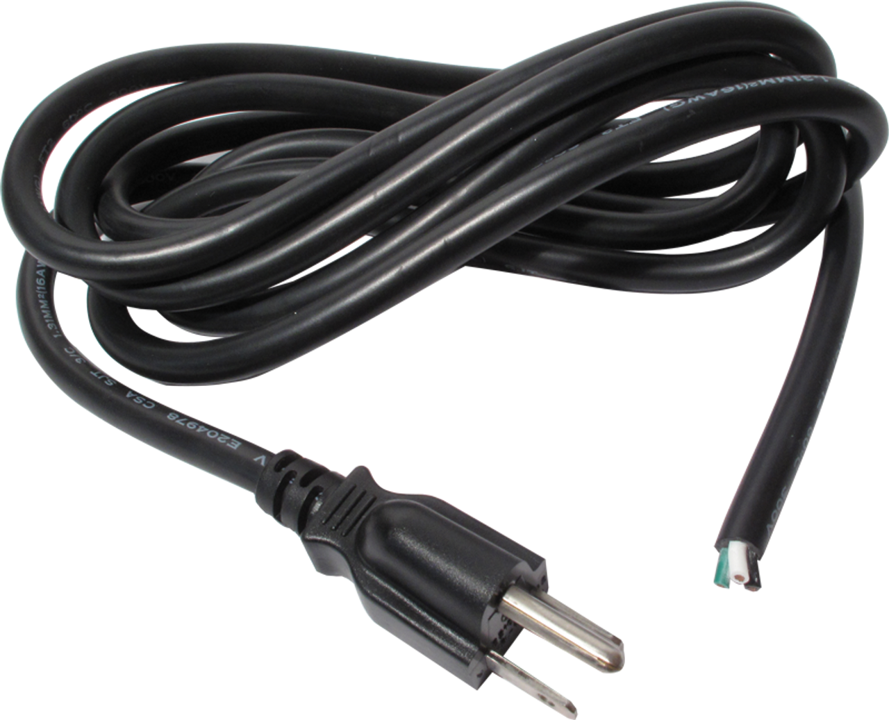 Power Cord - 16AWG Bare End 3 Conductor (12 feet)