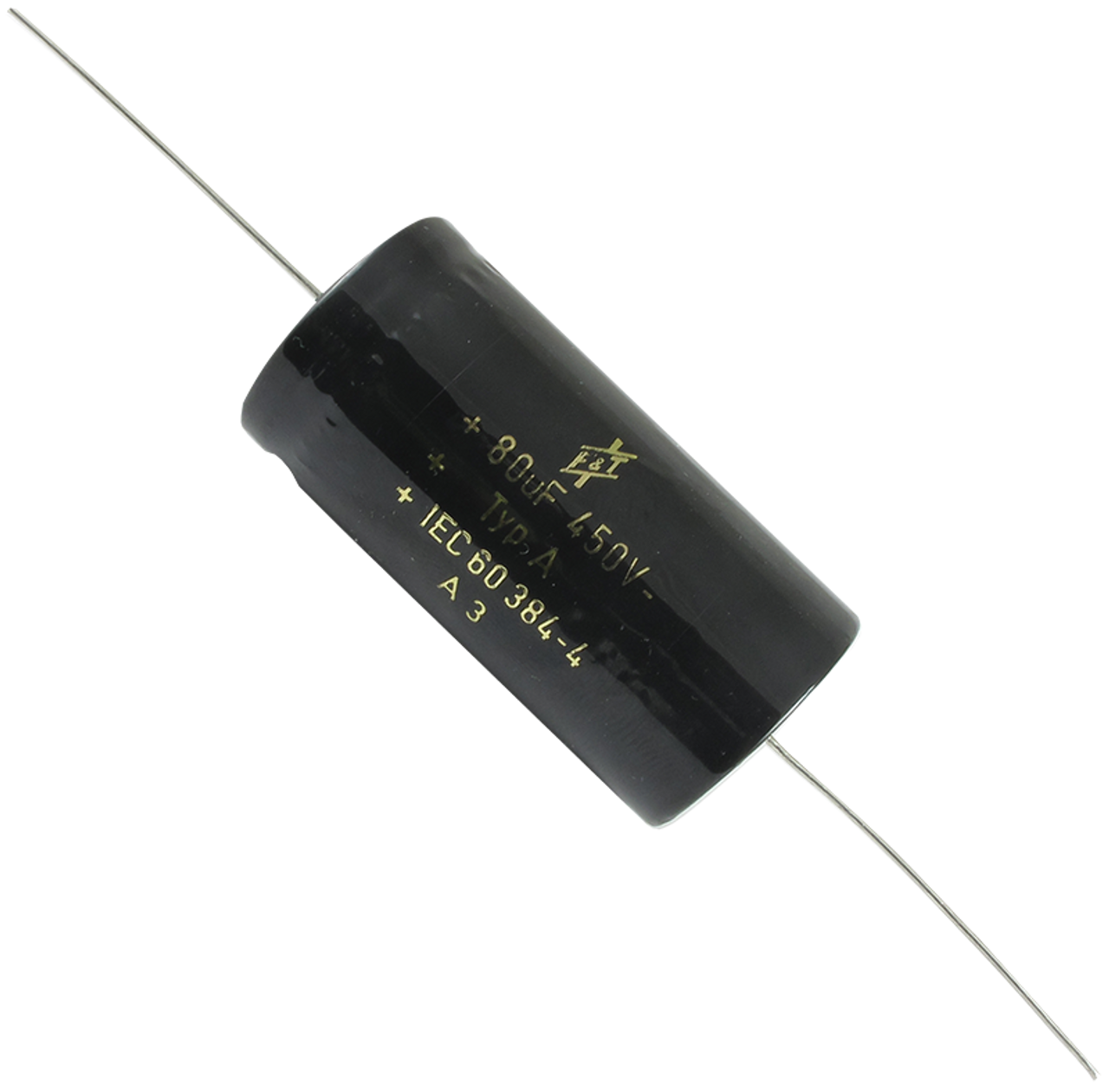 F&T Capacitor - Electrolytic, Axial Lead, 10µF 500V