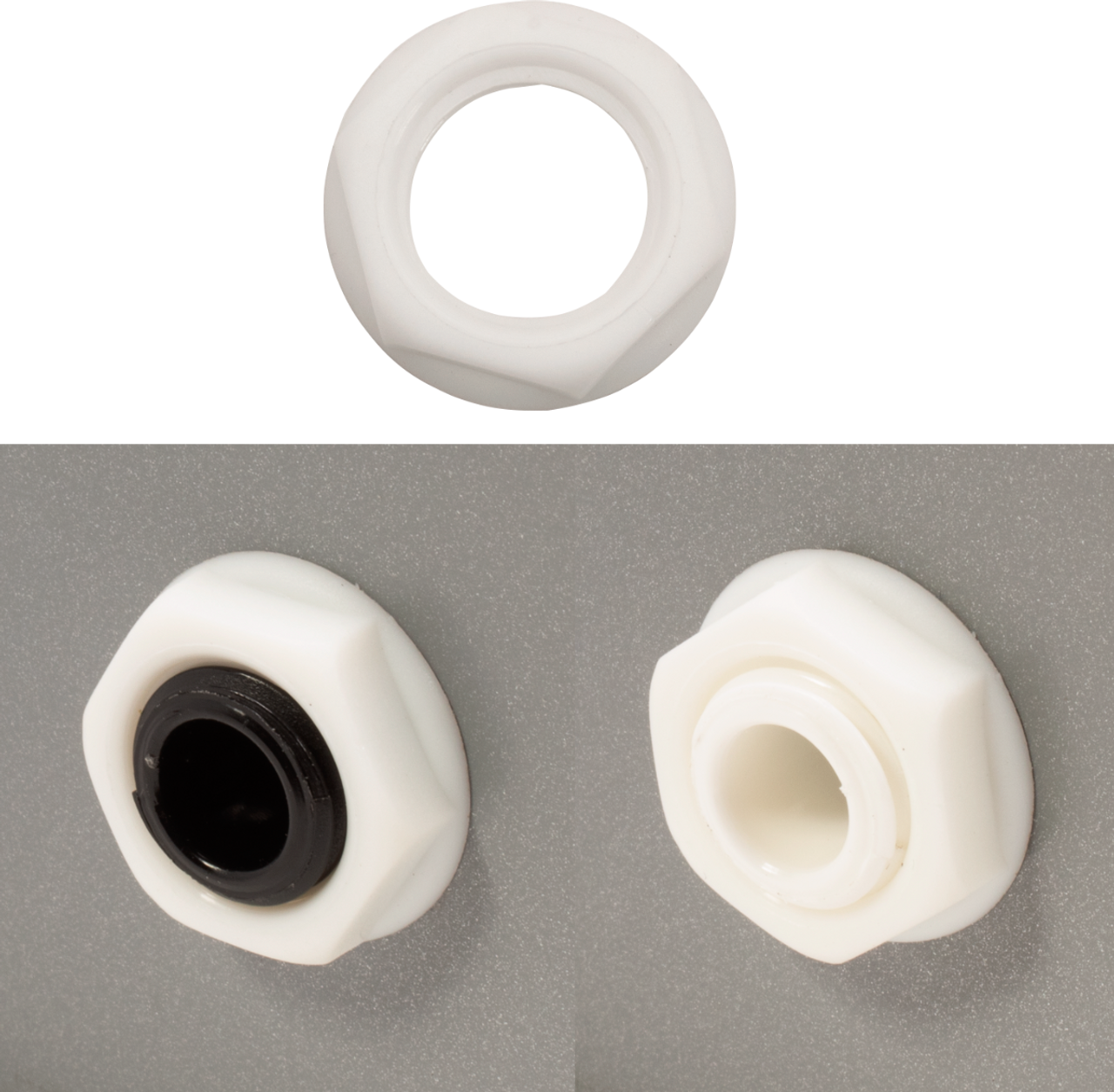 Nut - 7/16"-20, White (for Cliff S2 Jacks)