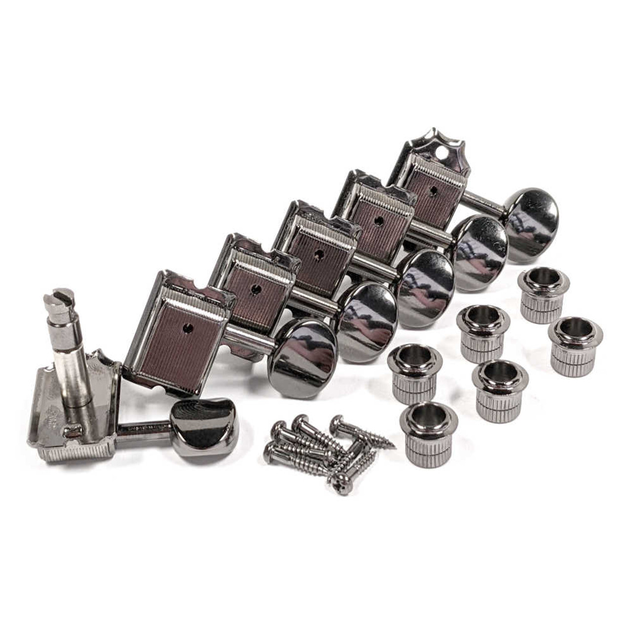 Gotoh SD91-MG-05M Top-Locking Tuners - 6-inline Cosmo Black