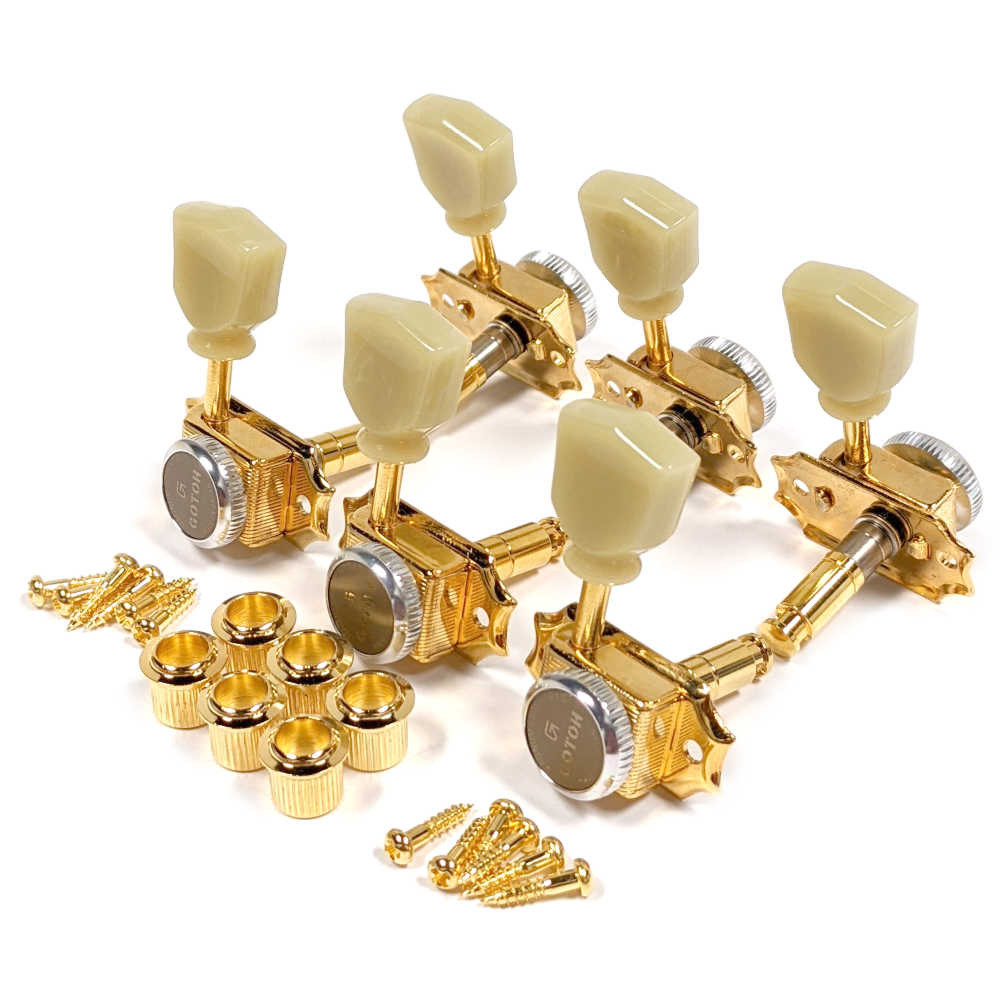 Gotoh SD90-MGT-SL Top-Locking Tuners - 3+3 Gold - Canada
