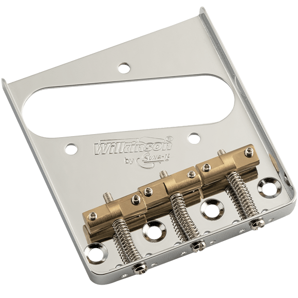 Wilkinson WTB 3-Barrel Tele Bridge /w Brass Saddles - Chrome
