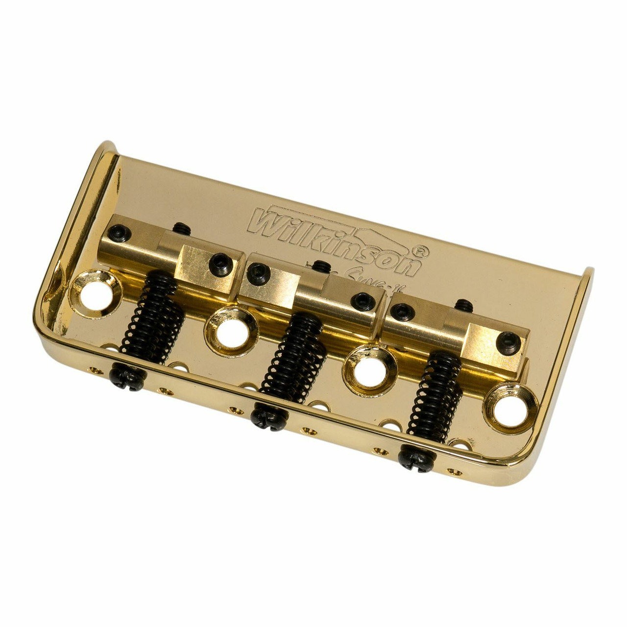 Wilkinson WTBS Short Tele Bridge /w Brass Saddles - Gold