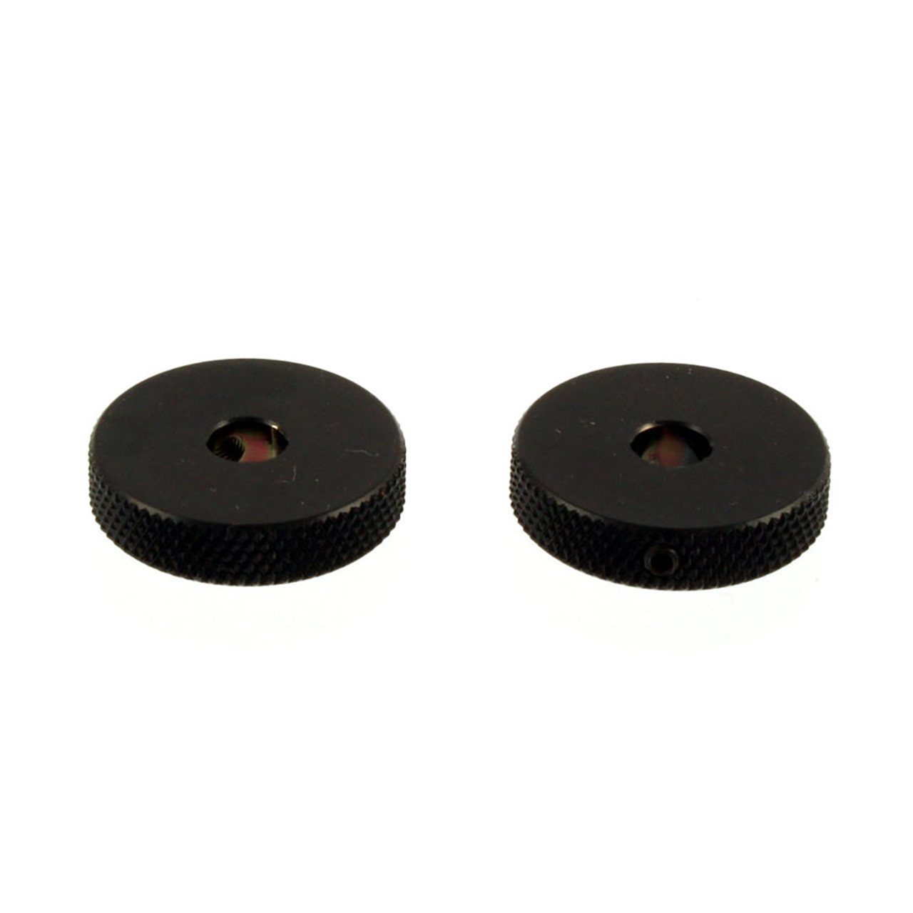 Black Roller Knob Set (pkg 2)