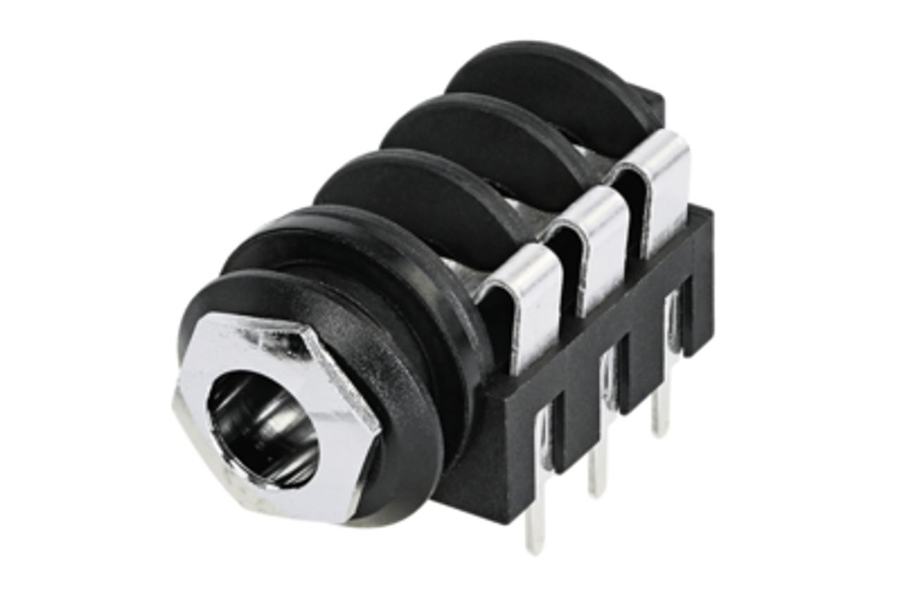 Neutrik NMJ - 1/4" Stereo Switching Jack (6 lug; Straight PCB)