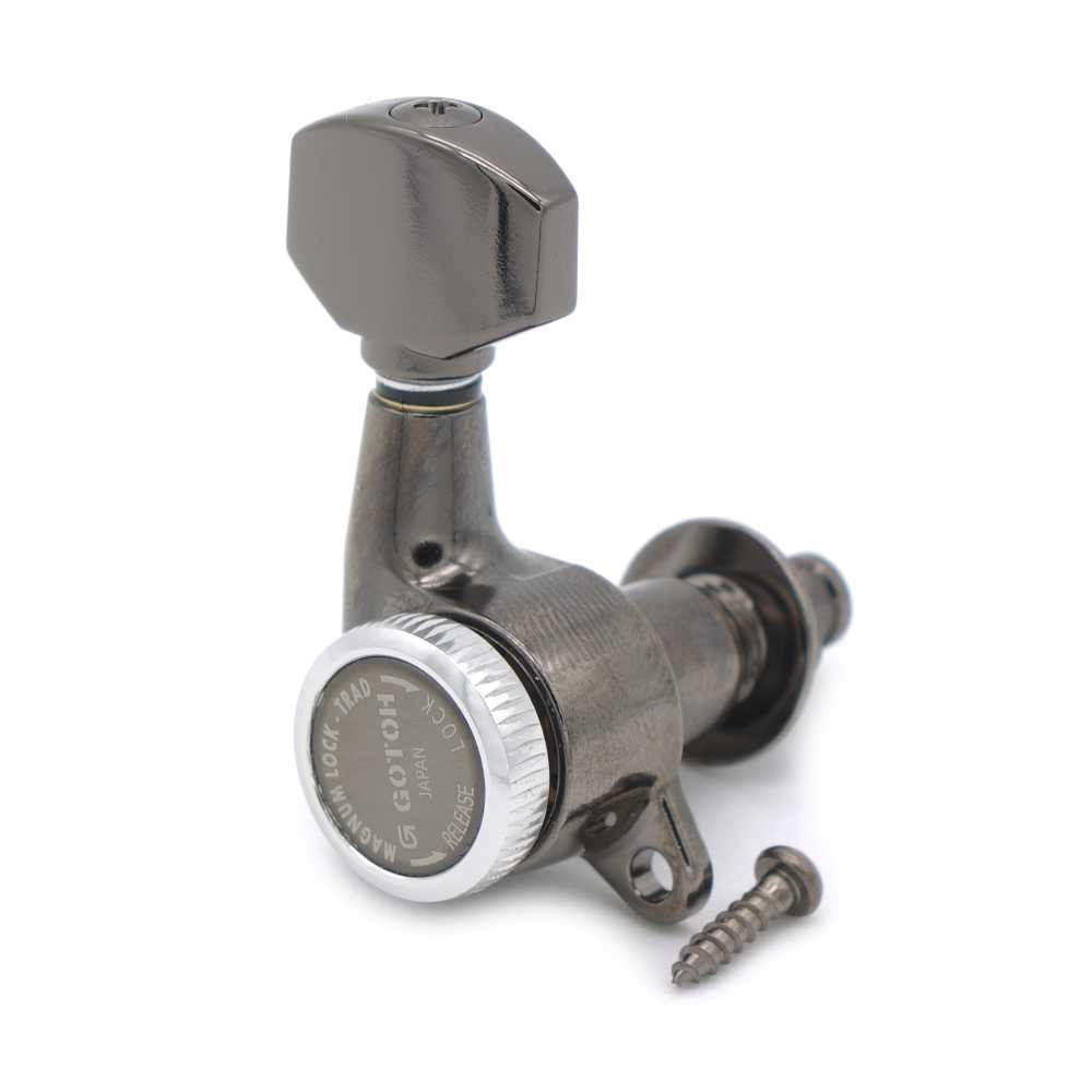 Gotoh SG381-MGT-07 Locking Tuners - Individual Cosmo Black (choose side)