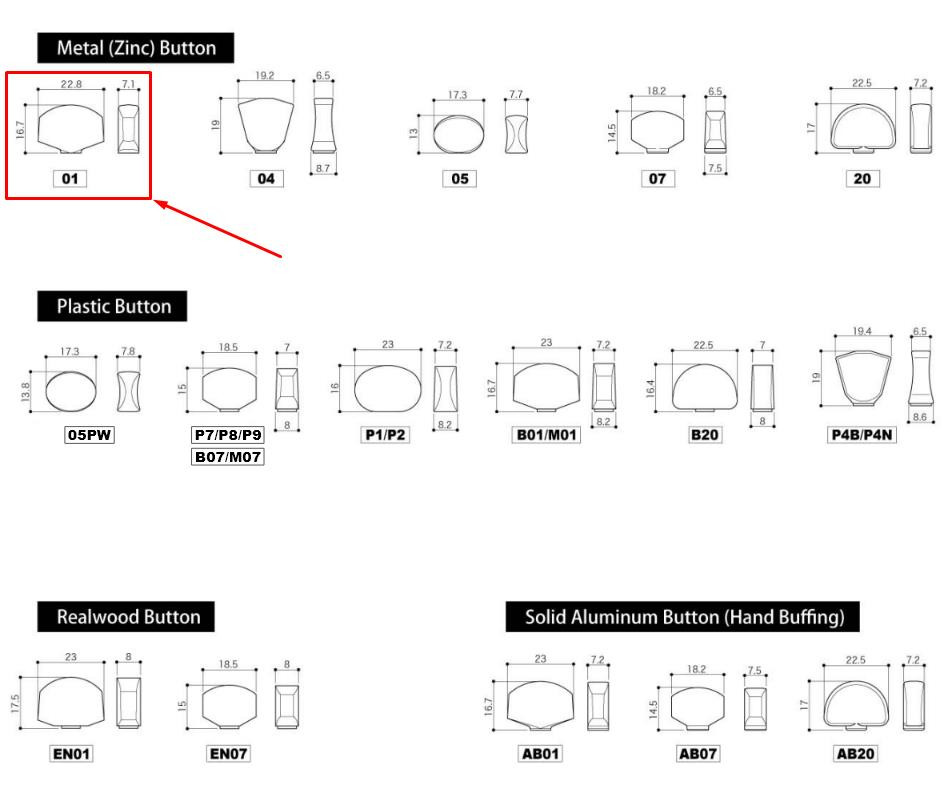 Gotoh SG381-01 Tuners - Individual Cosmo Black (choose side)