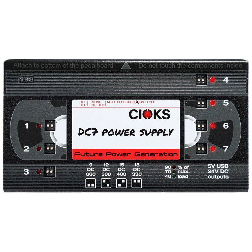CIOKS DC7 パワーサプライ CIOKS DC7-VHS Pedal Power Supply (VHS Retro Limited Edition) - Canada