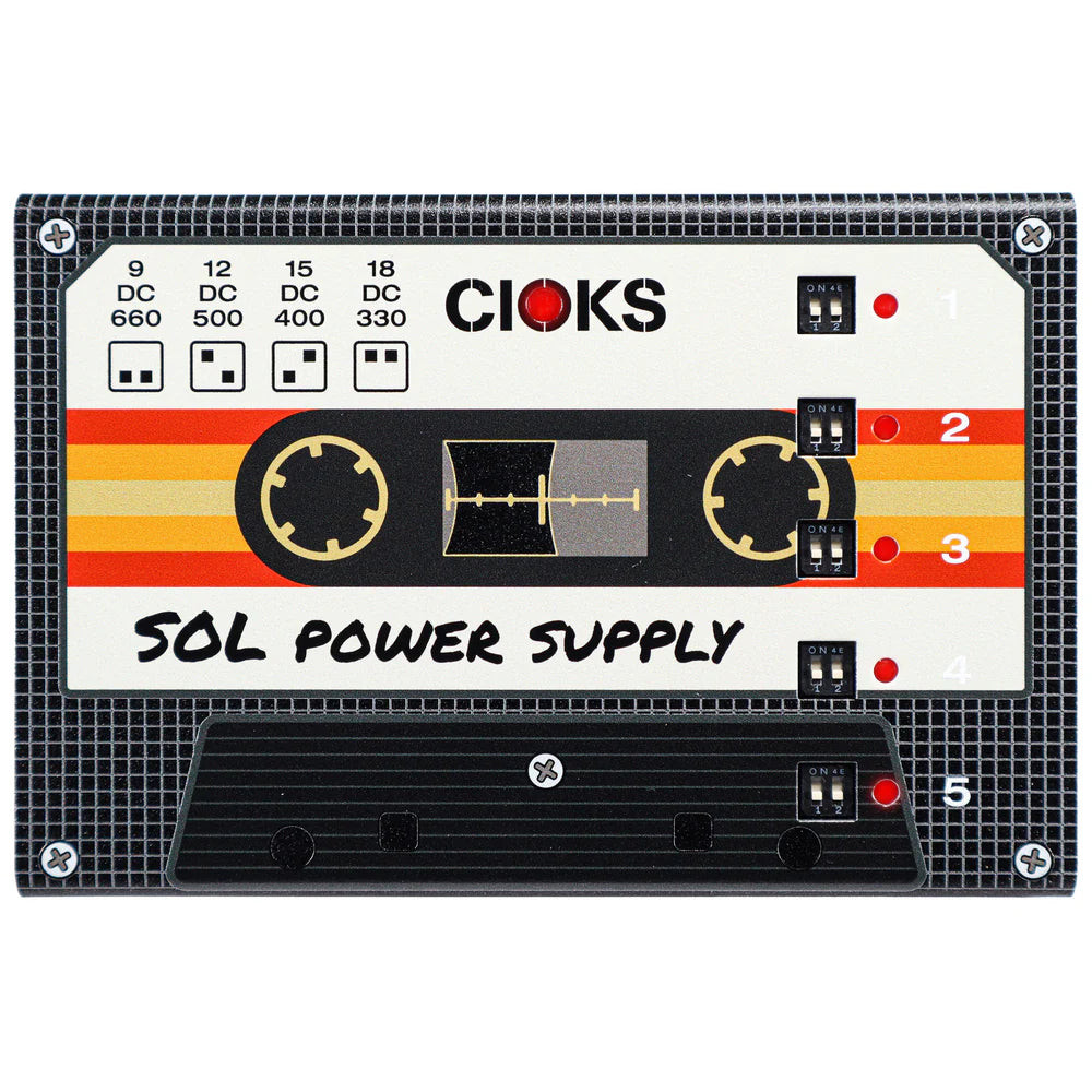 CIOKS SOL-CASSETTE Pedal Power Supply (Cassette Retro Limited Edition)