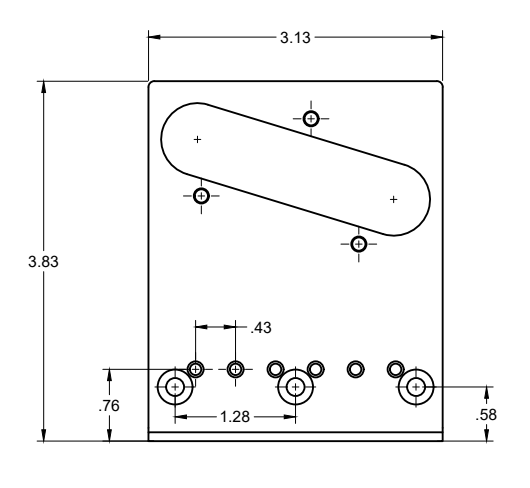 623 Tele Conversion Bridge Plate (3 screw mounting)