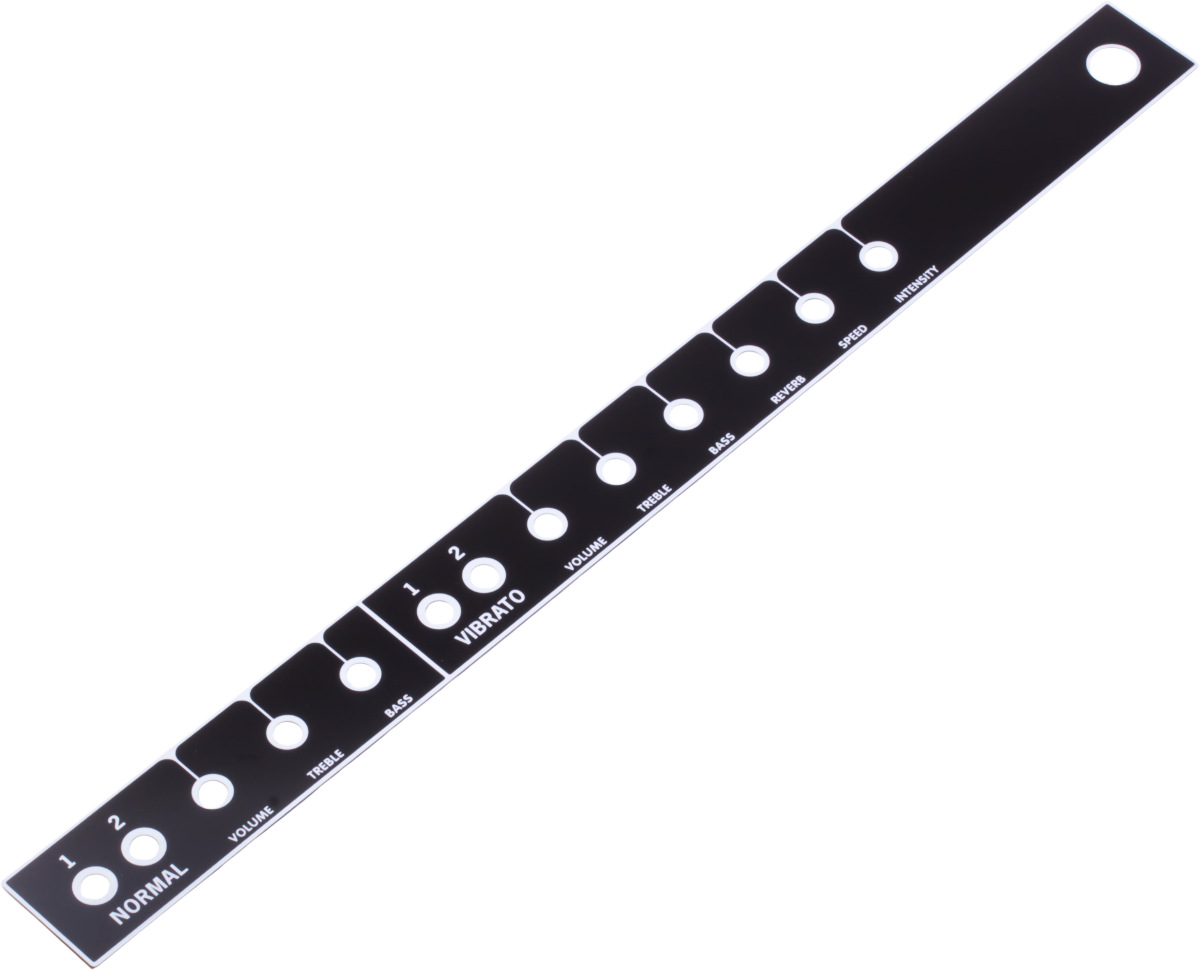 Panel - Blackface Style, AB763 Front, 22W Reverb Amp