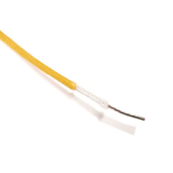 Yellow 25 Foot 28 AWG stranded hook-up wire