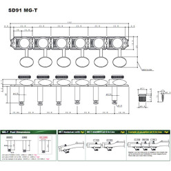 Gotoh SD91-MGT-05M Locking Tuners - 6-inline Black