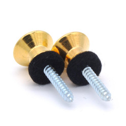 Dunlop Strap Buttons - Gold (pair)