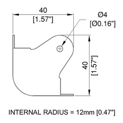 3-Leg Corner - Black