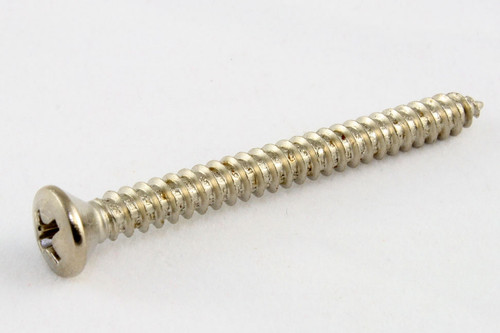 Neckplate Screws - #8x1.75”, Phillips, Oval, Stainless