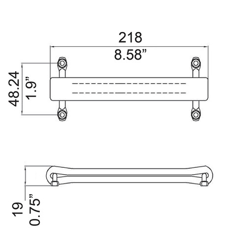 Leather Style Handle - Black