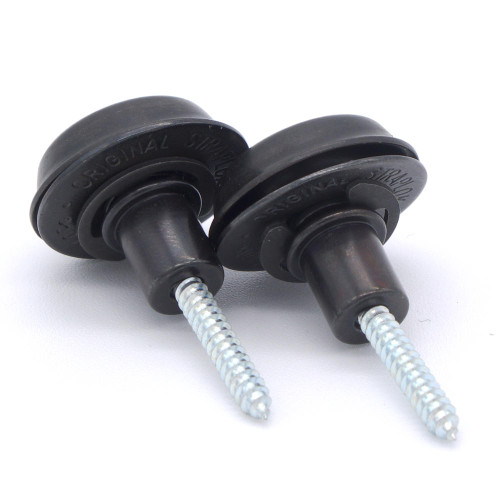 Dunlop Flush Mount Strap Locks - Black (pair)