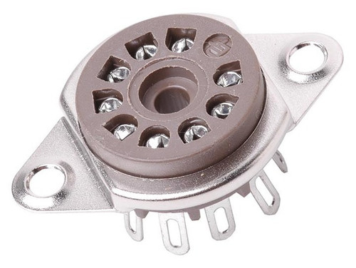 Belton - 9 Pin Mini Tube Socket (solder) - Canada