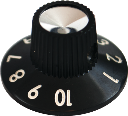 Fender Style Amp Knob - Thick Number