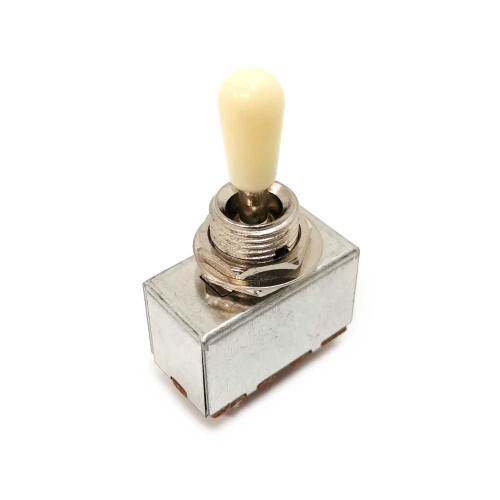 3-way Sealed Pickup Selector Switch - Nickel /w Ivory Tip