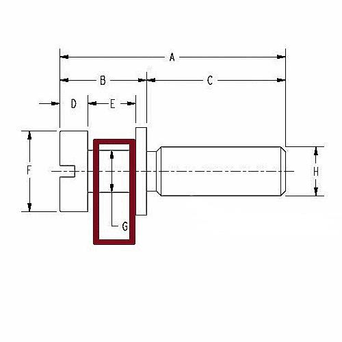 Towner Metric Tailpiece Mounting Studs - Chrome (pair)