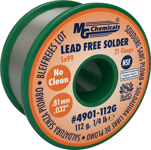 MG Chemicals - Lead-Free No Clean Solder (Sn99 0.25lbs 0.032")