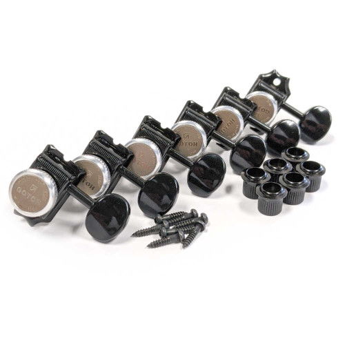 パーツ vintagestuff only Gotoh SD91-MGT-05M Locking Tuners - 6-inline Cosmo Black - Canada
