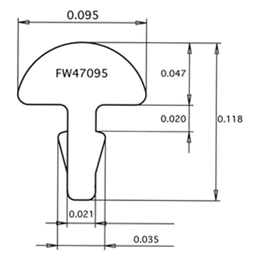 Coiled Fret Wire - 047x095 Nickel/Silver (per pound)