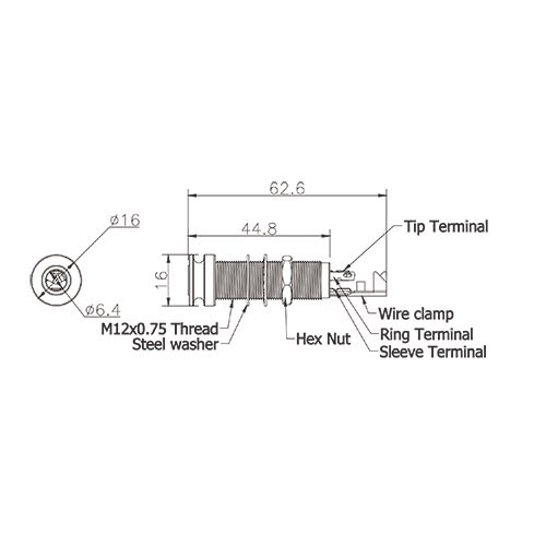 RADIOジャック Endpin Jack - 1/4