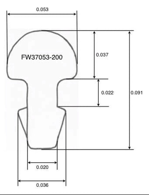 Straight Fret Wire - 037x053 Nickel/Silver (2ft Piece)