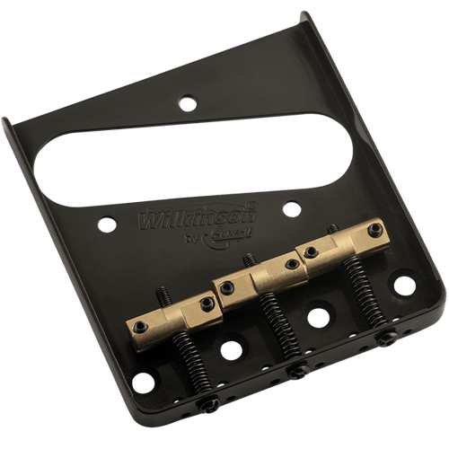 Wilkinson WTB 3-Barrel Tele Bridge /w Brass Saddles - Black