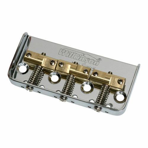 Wilkinson WTBS Short Tele Bridge /w Brass Saddles - Chrome